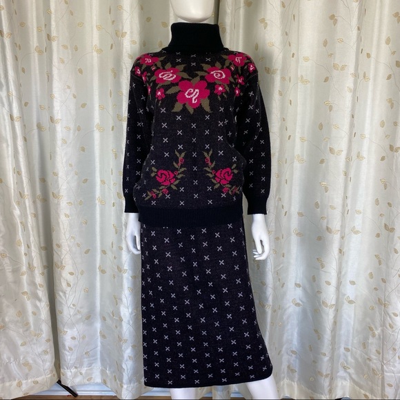 vintage Sweaters - Vintage 80's Sweater Set